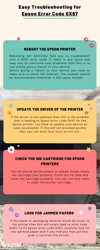 easy troubleshooting for epson error code 0x97