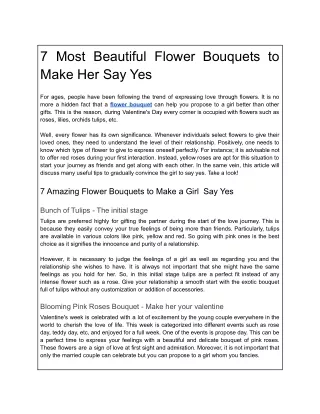 7 Most Beautiful Flower Bouquets to Make Her Say Yes (1)