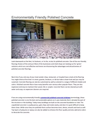 commercial polished concrete brisbane