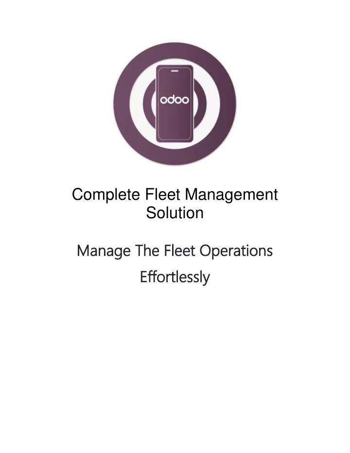 complete fleet management solution