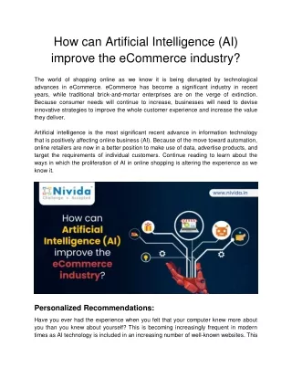 how can artificial intelligence ai improve
