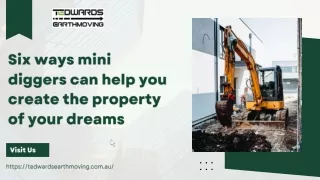Six ways mini diggers can help you create the property of your dreams