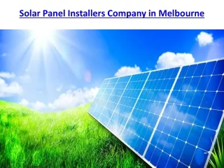 Solar Panel Installers Company in Melbourne