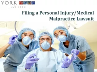 How to file a personal injury claim  - York Law Firm USA