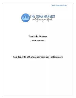 Sofa repairs and services near me - The Sofa Makers
