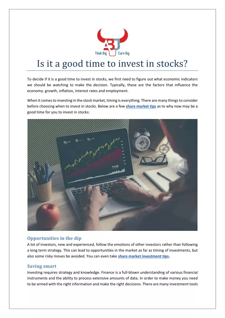 is it a good time to invest in stocks