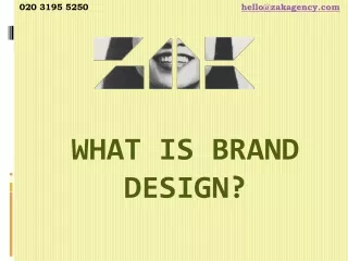 What is brand design