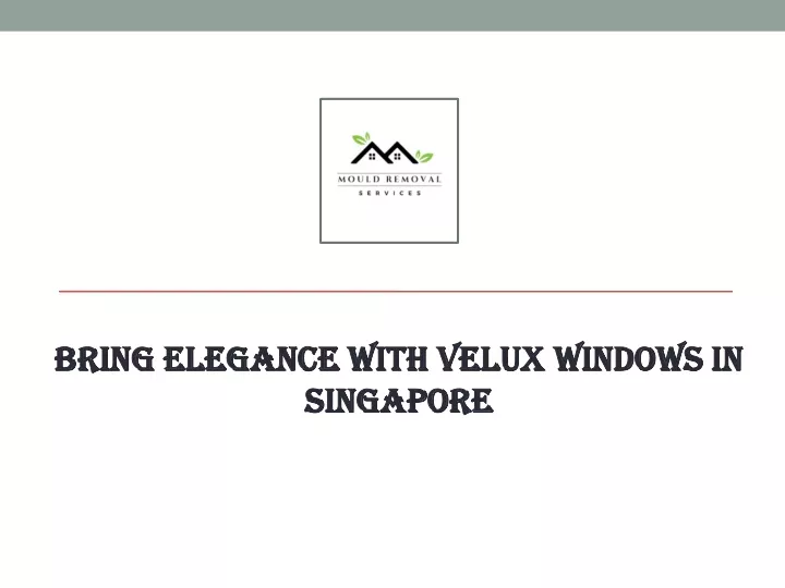 bring elegance with velux windows in singapore