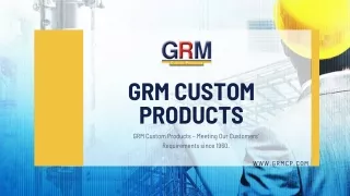 Slide Bearings, Slide Plates, Isolation & Wear Pads, FRP – GRMCP