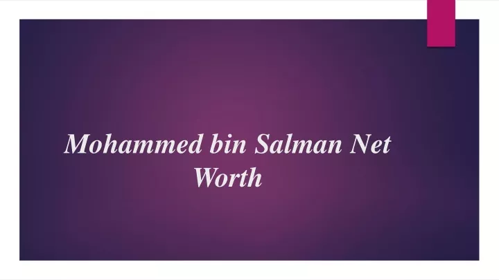 mohammed bin salman net worth