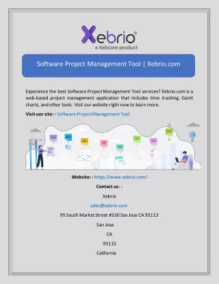 software project management tool xebrio com