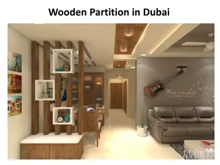 wooden partition in dubai