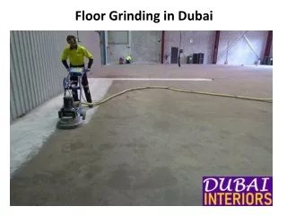 floor grinding in dubai