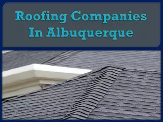 Roofing Companies In Albuquerque