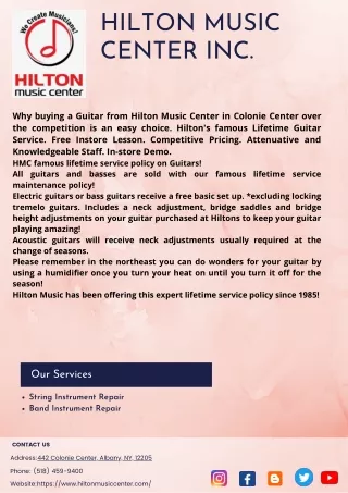 hilton music center inc