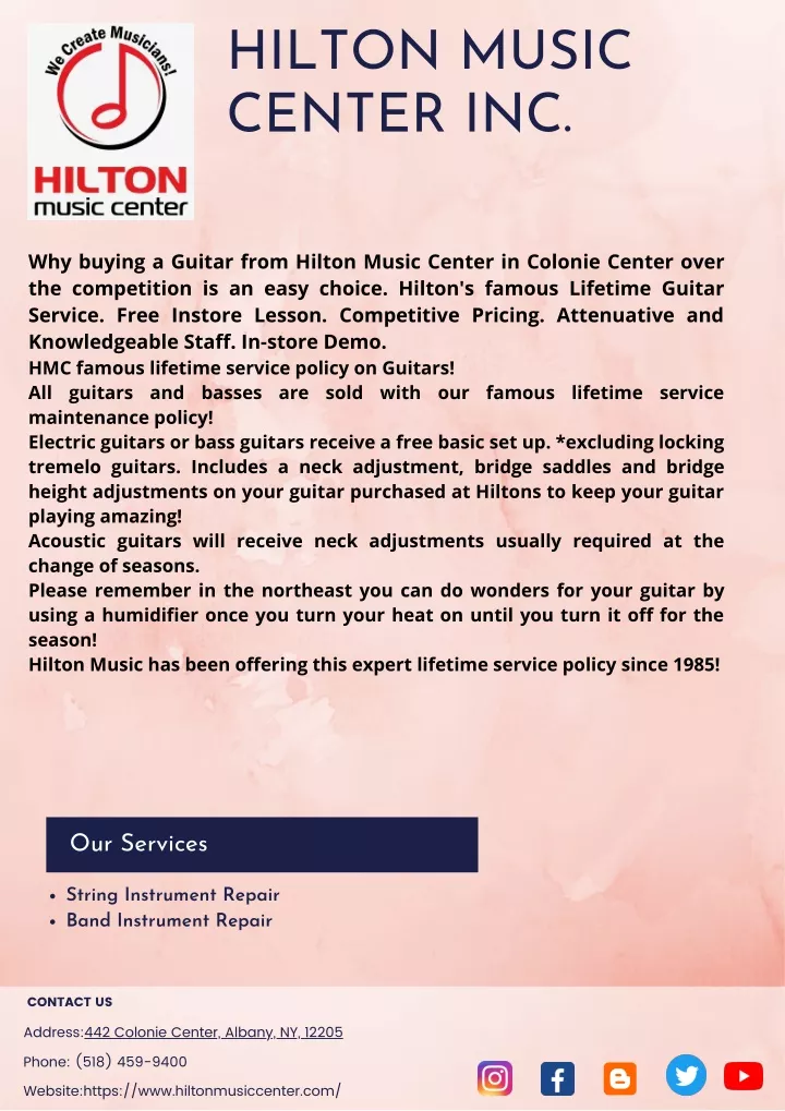 hilton music center inc