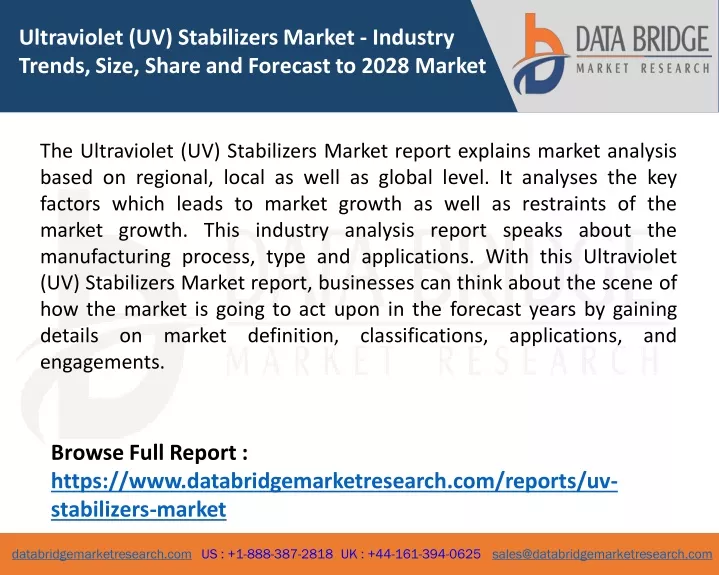 ultraviolet uv stabilizers market industry trends