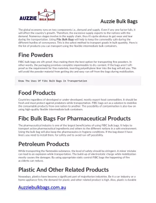 auzzie bulk bags
