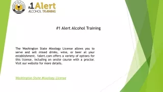 Washington State Mixology License  1alert.com