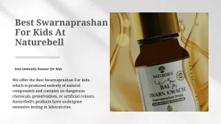 Best Swarnaprashan For Kids At Naturebell
