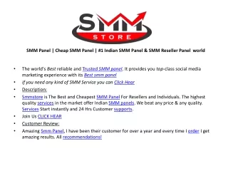 SMM Panel | Cheap SMM Panel | #1 Indian SMM Panel & SMM Reseller Panel  world