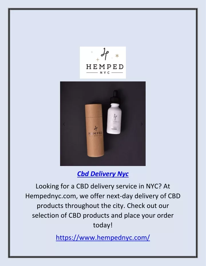 cbd delivery nyc