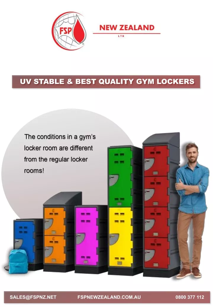 uv stable best quality gym lockers