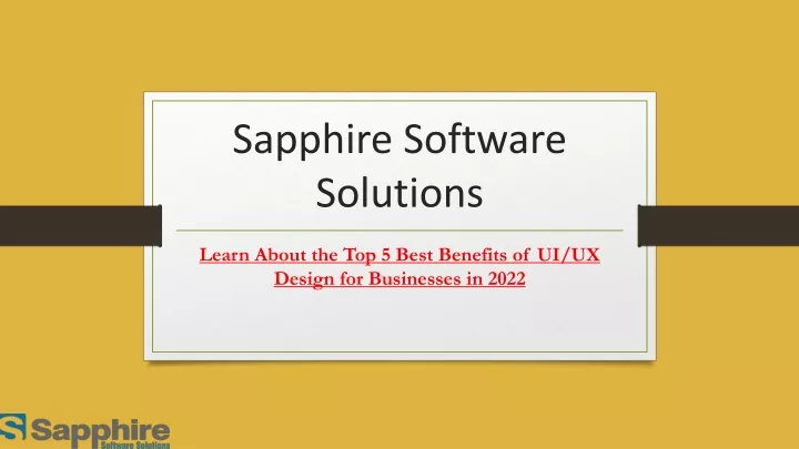 sapphire software solutions