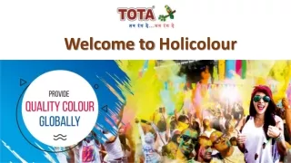 welcome to holicolour