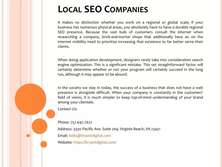 local seo companies