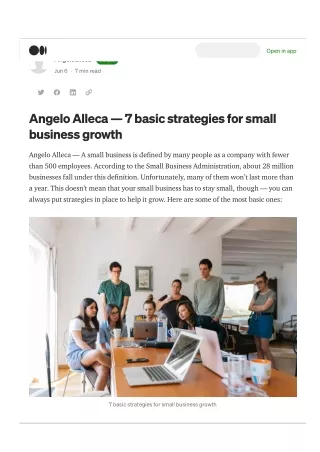 Angelo Alleca - 7 Best Strategies For Small Business