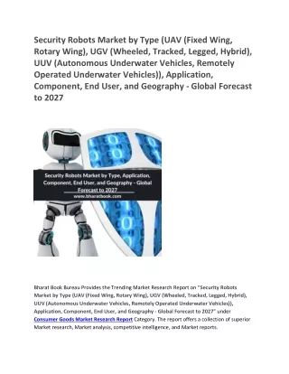 security robots market by type uav fixed wing