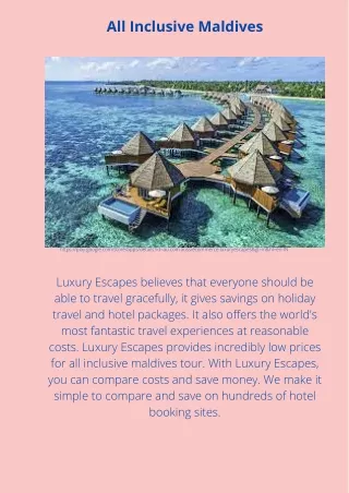 All Inclusive Maldives