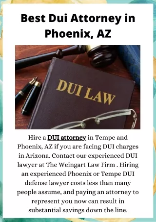Best Dui Attorney in Phoenix, AZ