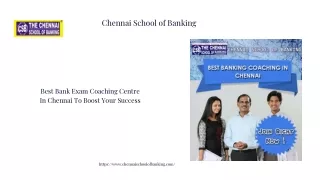 Best Bank Exam Coaching Centre In Chennai To Boost Your Success
