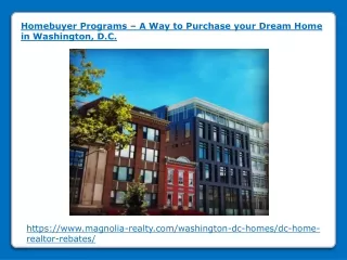 A Way to Purchase your Dream Home in Washington, D.C.