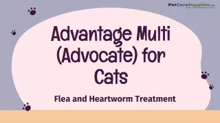 Get Cheap Advantage Multi for Cats  Flea & Heartworm Treatment