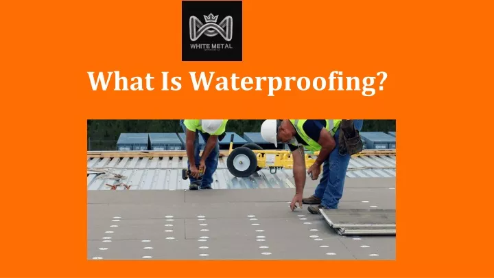 what is waterproofing