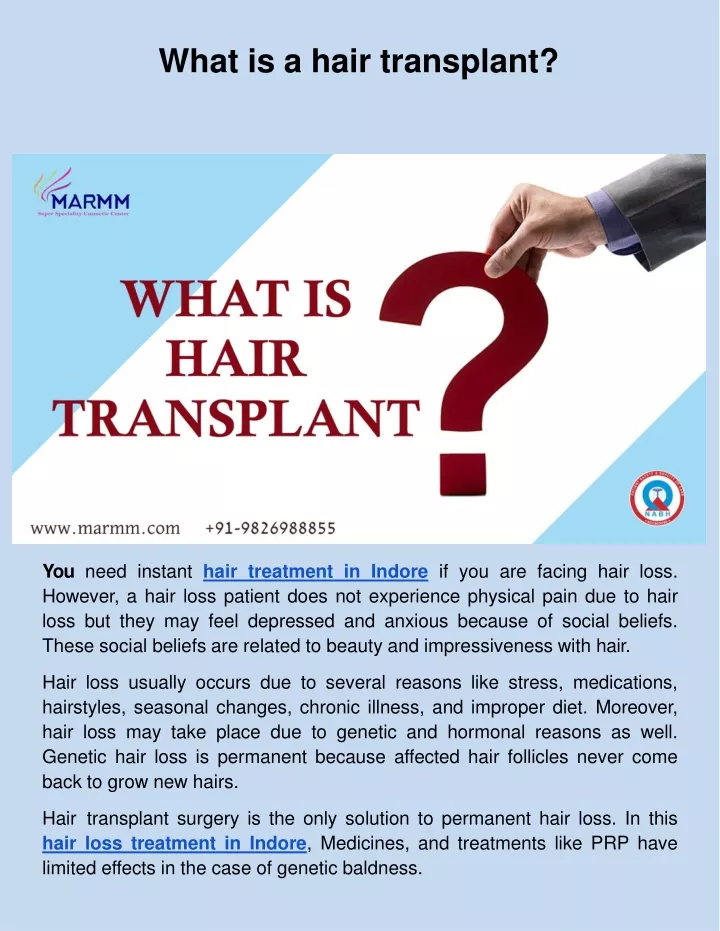 what is a hair transplant