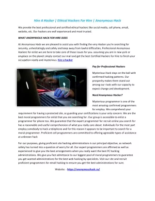 hire a hacker ethical hackers for hire anonymous