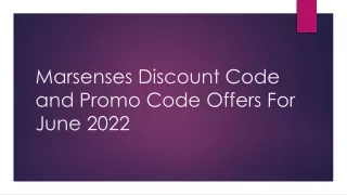 Marsenses Discount Codes and Marsenses Promo Codes 2022