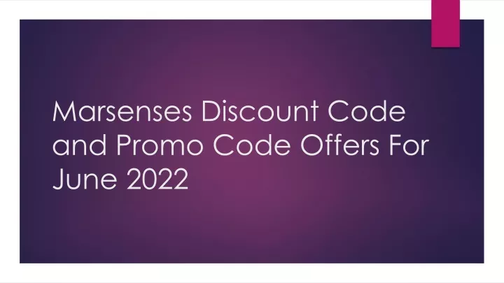 marsenses discount code and promo code offers for june 2022