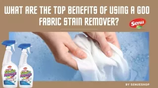 What Are The Fabulous Benefits Of Using A Good Fabric Stain Remover?