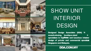 Show Unit Interior Design - DDA MY