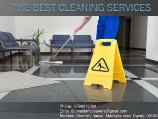 Residential and Commercial Cleaning Services in Nairobi