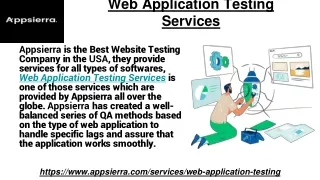 web application testin g services