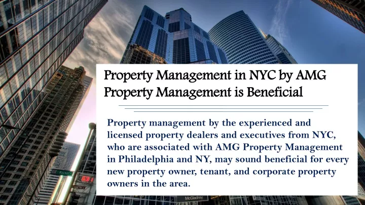 property management in nyc by amg property