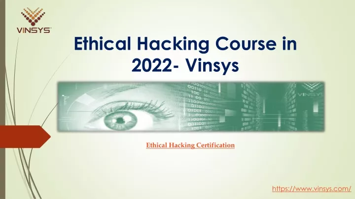 ethical hacking course in 2022 vinsys