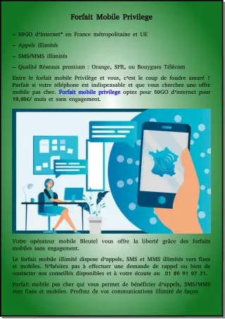forfait mobile privilege