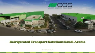 Refrigerated Transport Solutions Saudi Arabia